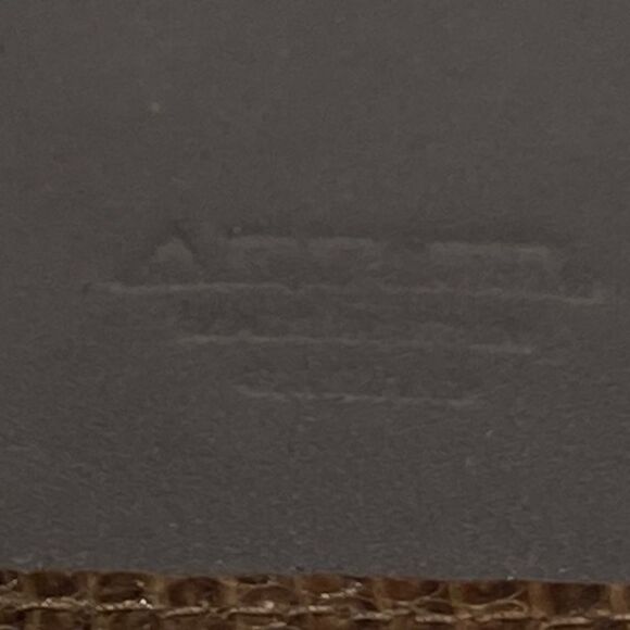 1361 Arpiel Vintage Embossed Leather Tan Checkbook Holder New - Picture 5 of 11